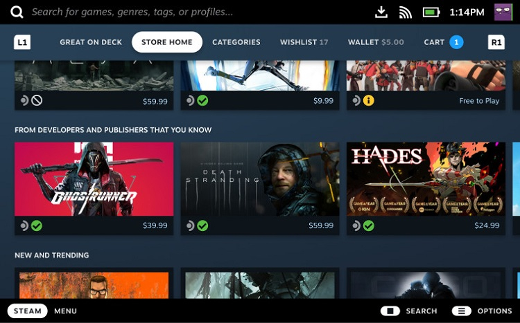 Valve протестирует каждую игру в Steam на совместимость с портативной консолью Steam Deck