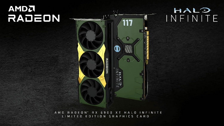 AMD и Microsoft выпустят специальную версию Radeon RX 6900 XT Halo Infinite Limited Edition в стиле брони Мастера Чифа