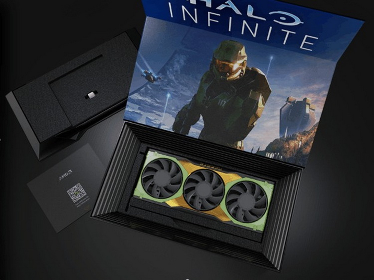 AMD and Microsoft will release a special version of the Radeon RX 6900 XT Halo Infinite Limited Edition in the style of Master Chief's armor