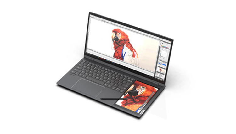 Lenovo выпустит ноутбук Thinkbook Plus с дополнительным дисплеем возле клавиатуры
