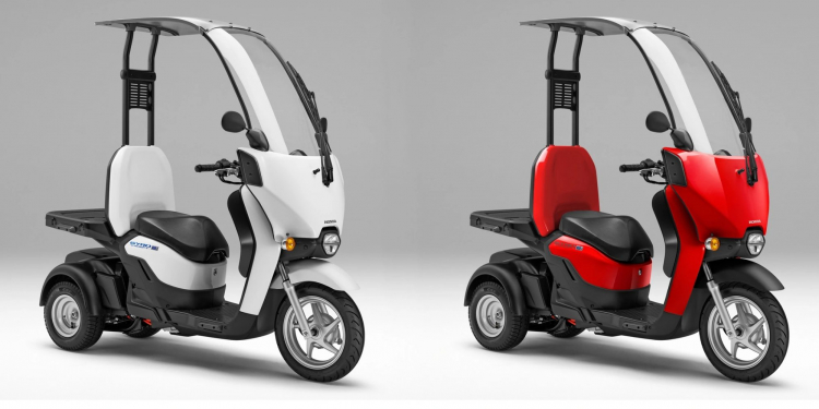 Honda представила Gyro Canopy e электрический бизнес-скутер с ветровым стеклом и крышей