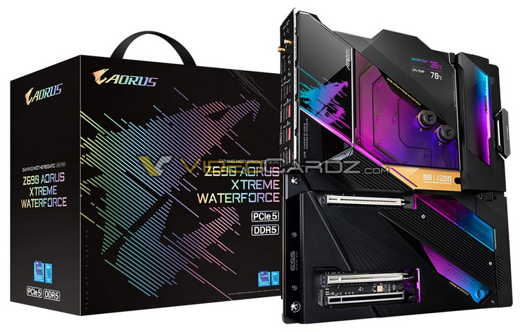 Плата Gigabyte Aorus Z690 Xtreme WaterForce с водоблоком СЖО оценена почти в $2200