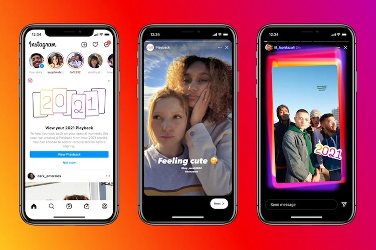 Instagram запустила функцию Playback — она позволит поделиться своими лучшими историями за 2021 год