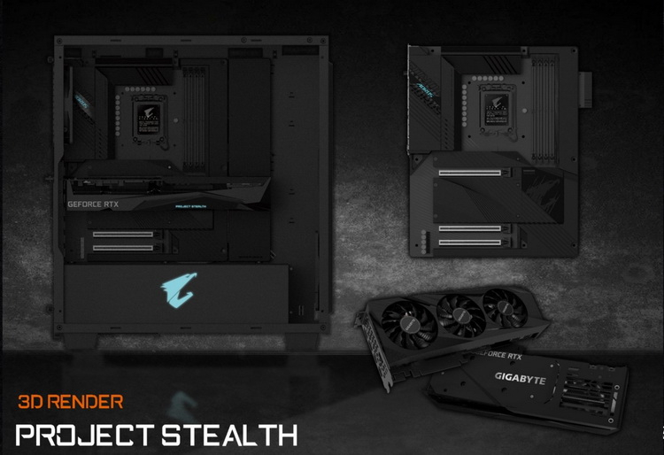 Рай перфекциониста: Gigabyte показала концепт ПК Aorus Project Stealth, в котором скрыты абсолютно все кабели