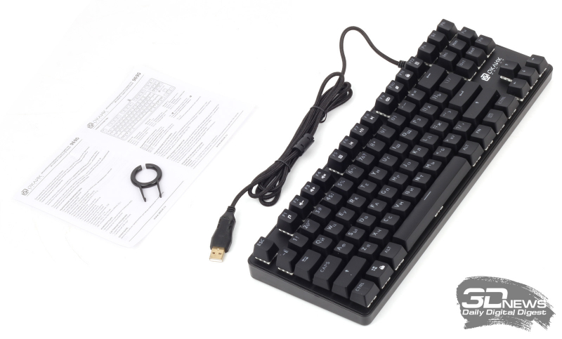 Комплект поставки клавиатуры ОКЛИК 969G SHOTGUN 