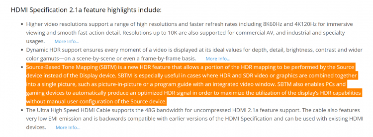 Майбутній інтерфейс HDMI 2.1a дозволить одночасно виводити на екран зображення з HDR і без