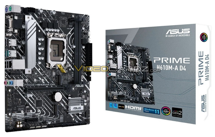 ASUS Prime H610M-A D4. Источник изображения: VideoCardz