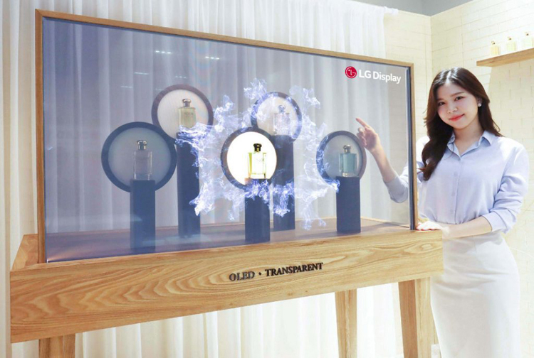 LG показала нові прозорі дисплеї OLED для дому, офісу та магазинів