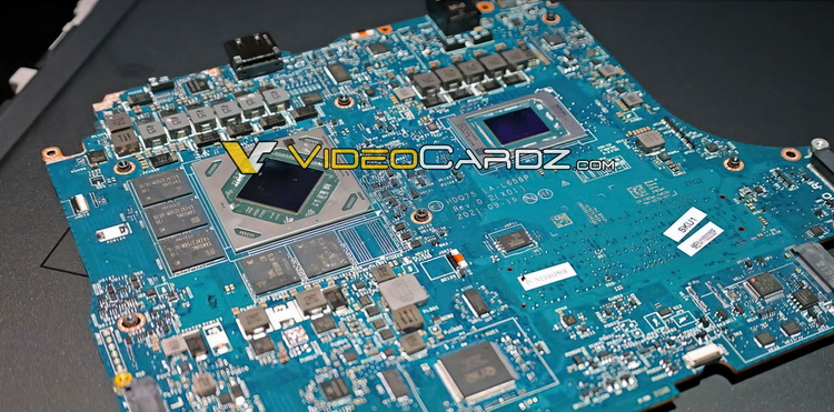 Mobile AMD Ryzen 6000 shown on Alienware m17 R5 notebook motherboard