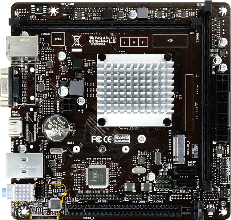 Biostar представила плату J4125NHU со встроенным процессором Intel Gemini Lake Refresh
