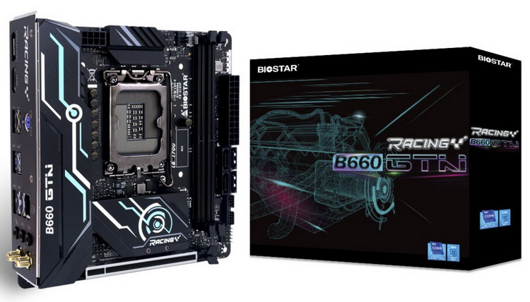 Biostar представила компактную плату Racing B660GTN для процессоров Alder Lake-S"
