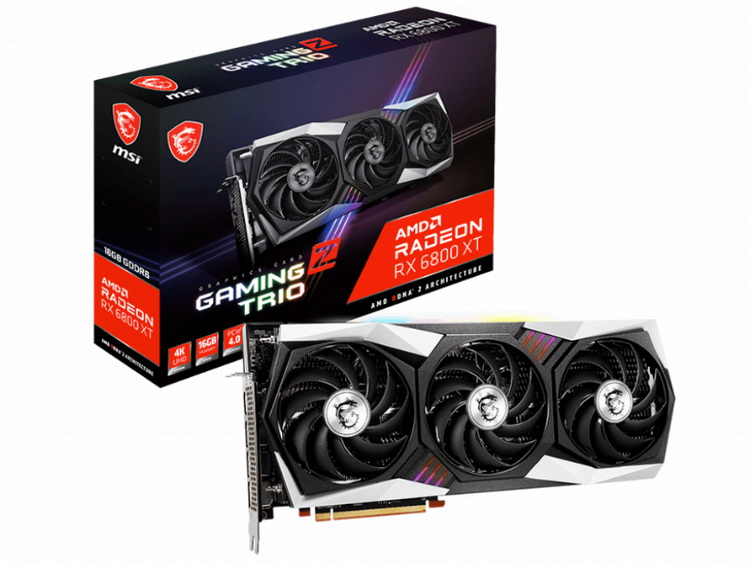 MSI обновила видеокарты Radeon RX 6900 XT, RX 6800 XT и RX 6800 серии Gaming Trio — они стали слегка быстрее