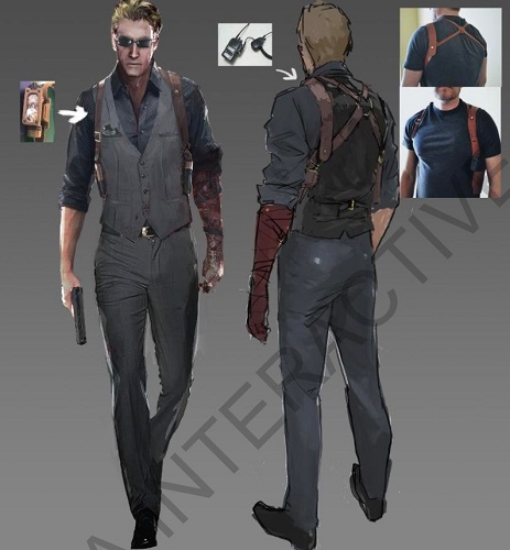  По данным Fanbyte, слитый концепт-арт Альберта Вескера не имеет отношения к ремейку Resident Evil 4 (источник изображения: BewareCreepyVA) 
