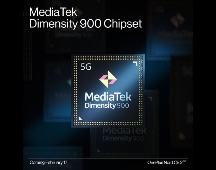 OnePlus подтвердила наличие процессора Dimensity 900 у смартфона Nord CE 2 thumbnail