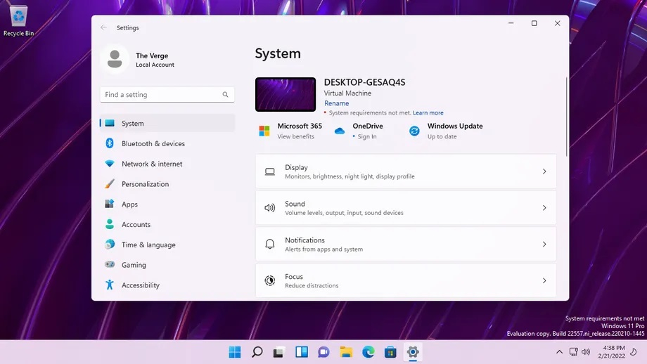 Microsoft тестирует водяные знаки для маркировки не поддерживаемых Windows 11 компьютеров