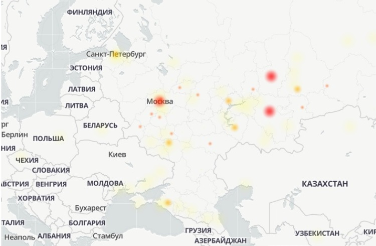  Источник изображения: Downdetector 