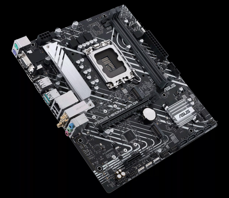 Материнская плата ASUS Prime H610M-A WIFI D4 рассчитана на чипы Intel Alder Lake"