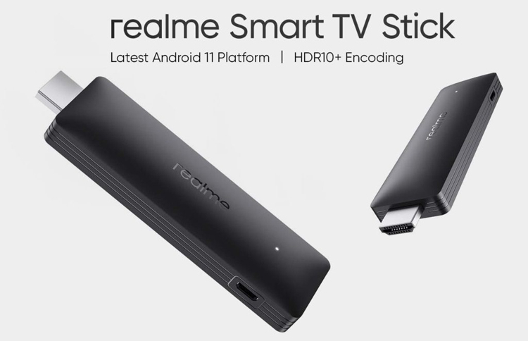 Realme представила ТВ-брелок Smart TV Stick FHD с поддержкой Full HD и HDR 10+