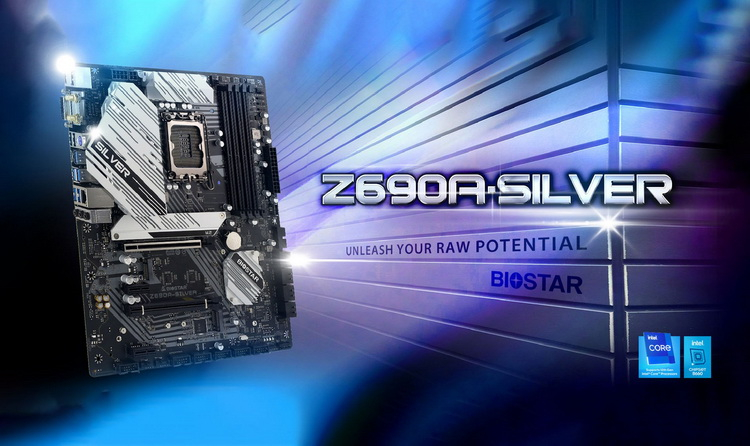 Biostar представила материнскую плату Z690A-SILVER для игровых систем на базе Intel Alder Lake"