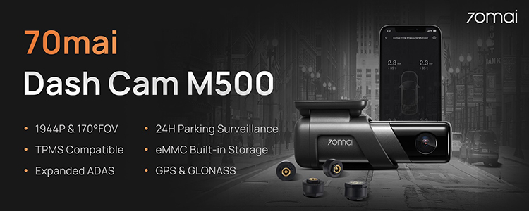 Компактный видеорегистратор 70mai Dash Cam M500 с поддержкой ИИ, HDR и 2K сейчас продаётся со скидкой"