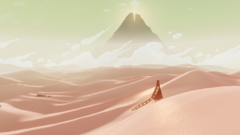 Journey is not an open world, but a great metaphor. The path gives rise to emotions