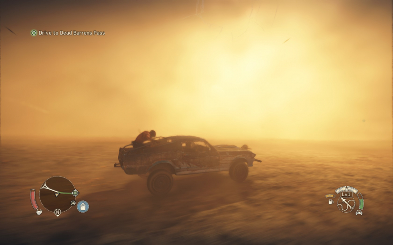  Песчаная буря в Mad Max — удачный пример того, как ограничить мир игры сюжетно обоснованным способом 