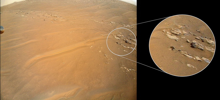 Марсианский вертолёт Ingenuity исследовал необычный для Красной планеты хребет во время 27 полёта