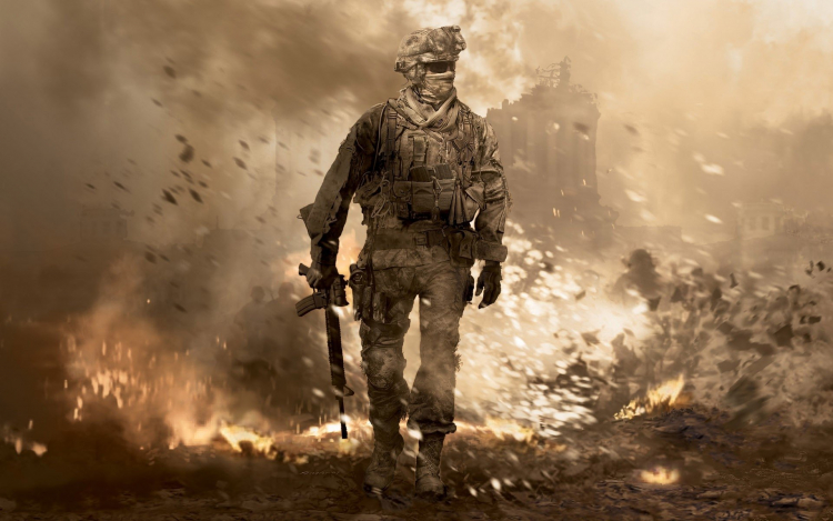  Ключевая иллюстрация оригинальной Call of Duty: Modern Warfare 2 (2009) 