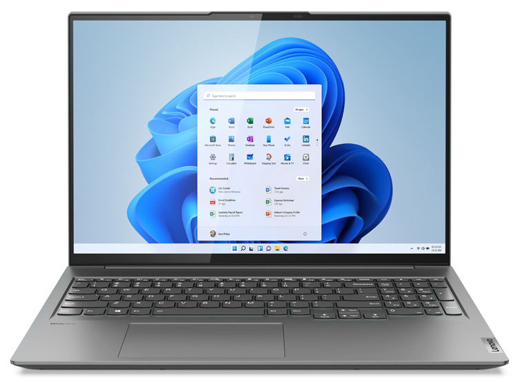 Дебютировал ноутбук Lenovo Yoga Slim 7i Pro с 16" дисплеем 2.5K с частотой обновления 120 Гц