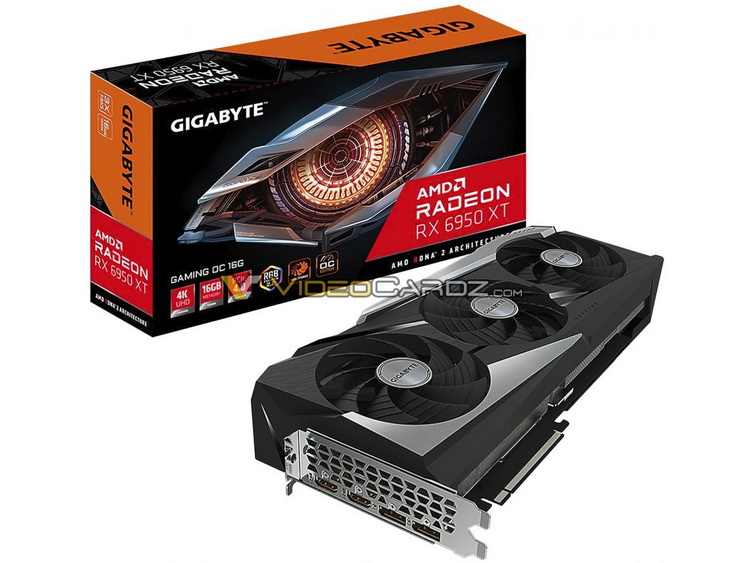 Gigabyte Radeon RX 6950 XT Gaming OC получила более крупную систему охлаждения по сравнению с обычной RX 6900 XT Gaming OC1