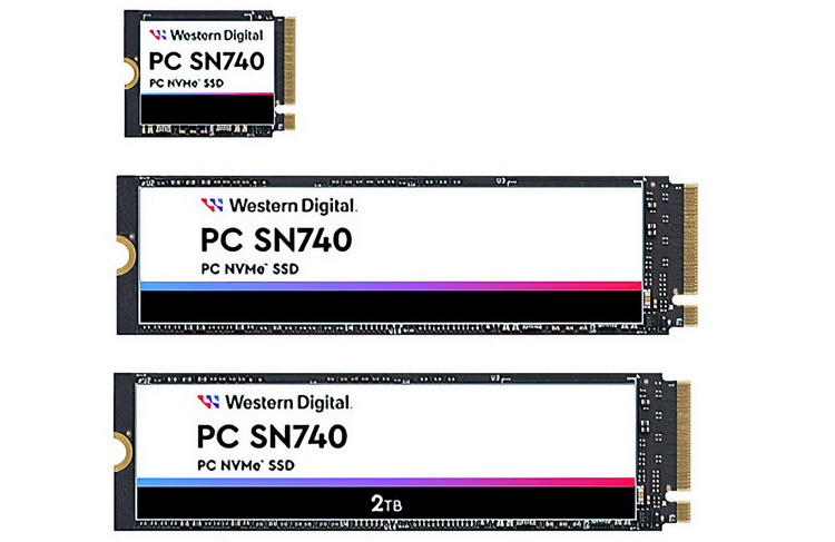 Western Digital introduced PC SN740 SSDs with read speeds up to 5150 MB/s