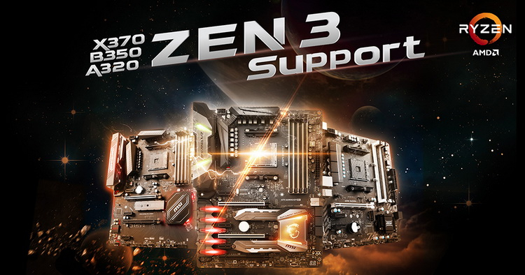 Все материнские платы MSI на чипсетах AMD 300-й серии получили поддержку процессоров Ryzen 5000"