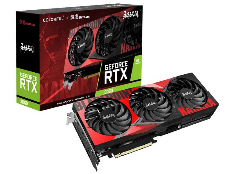 Colorful released GeForce RTX 3060 and GeForce RTX 3070 Ti with a design based on the game Naraka: Bladepoint