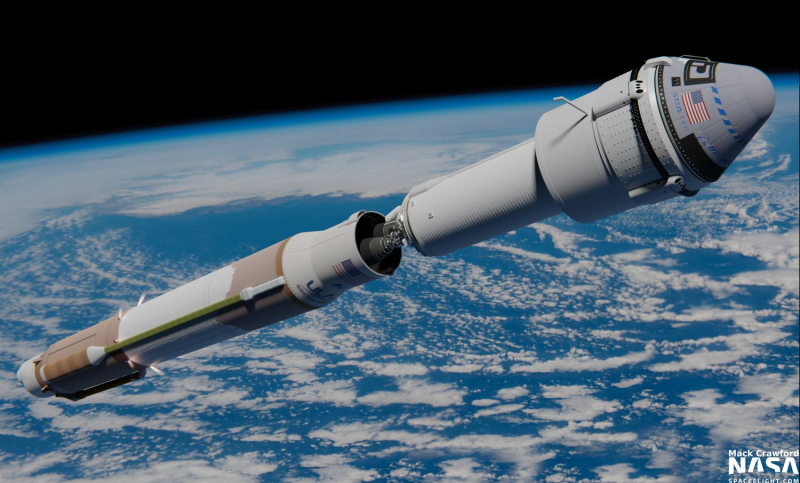  Вариант ракеты-носителя Atlas V422 для запуска корабля CST-100 Starliner. Источник: nasaspaceflight.com 