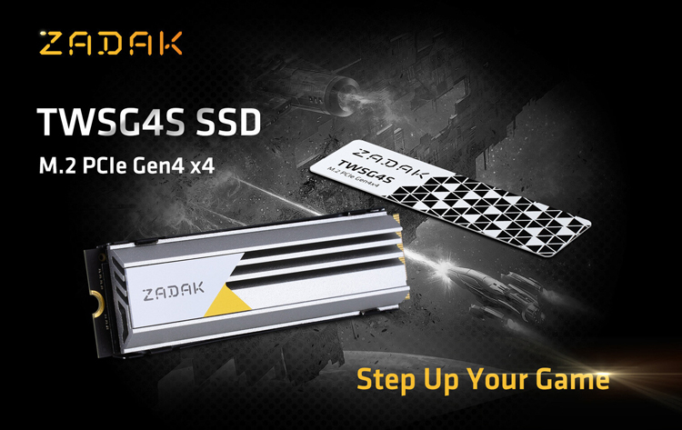 Zadak TWSG4S SSDs with PCIe 4.0 x4 interface introduced
