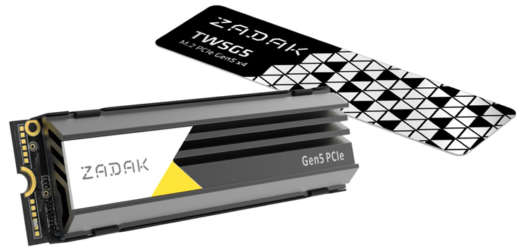 Apacer и Zadak представили первые в мире потребительские SSD с интерфейсом PCIe 5.0 — до 13 000 Мбайт/с1