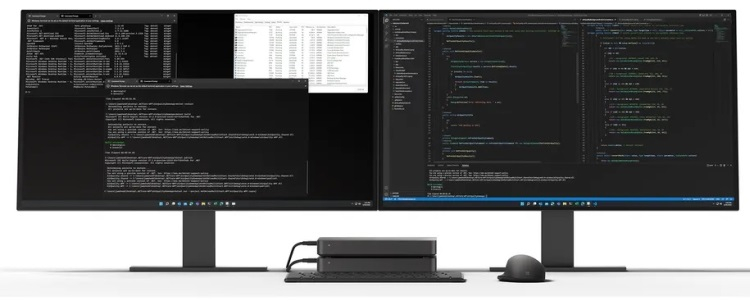 Microsoft unveils mini-computer with Arm chip and AI gas pedal and announces Arm version of Visual Studio 2022