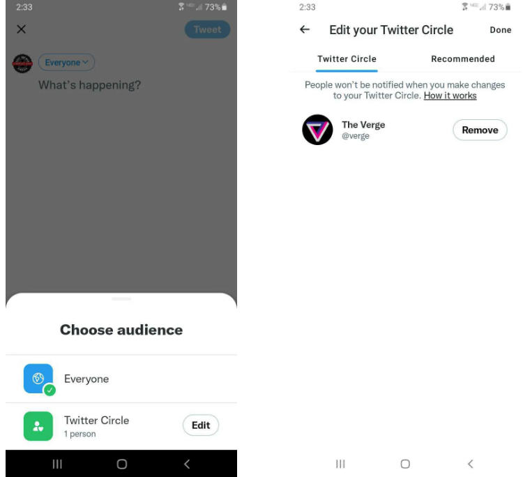 Twitter расширит аудиторию тестирования функции Circle — она позволяет показывать твиты ограниченному кругу людей