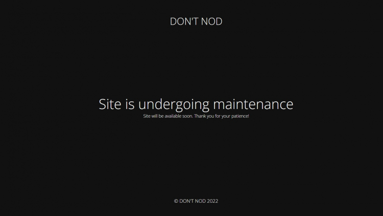  Официальный сайт Dontnod сейчас находится на реконструкции — возможно, к завтрашнему анонсу 