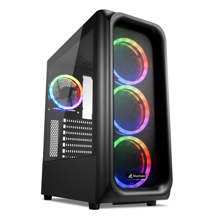 Sharkoon unveiled the TK5M RGB PC case with four fans