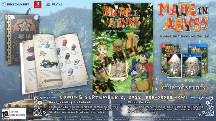  Коллекционное издание включает постер и записную книжку с информацией о существах из игры 