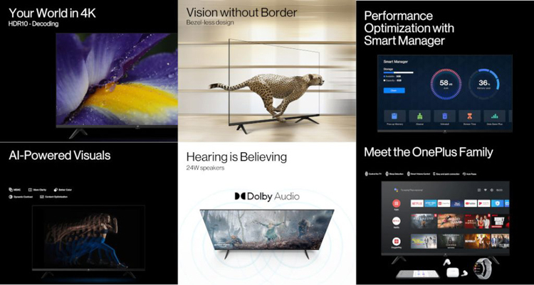 OnePlus анонсировала выход смарт-телевизора 50 Y1S Pro с поддержкой HDR10+ и MEMC