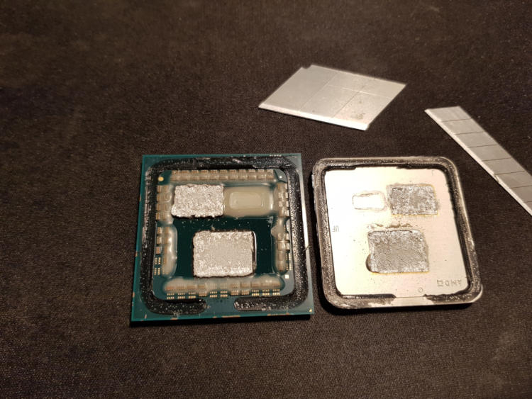 AMD Ryzen 7 5800X3D has had its cover removed and solder replaced with \
