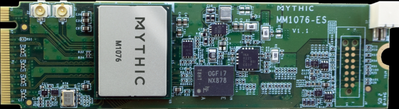  Аналоговый матричный процессор Mythic M1076 на плате расширения с интерфейсом М.2 (источник: Mythic) 