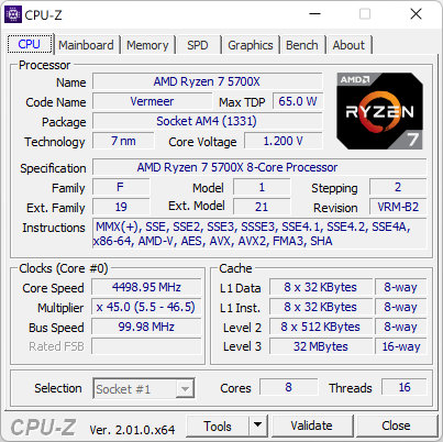 Обзор AMD Ryzen 7 5700X: самый холодный Vermeer / Процессоры и память
