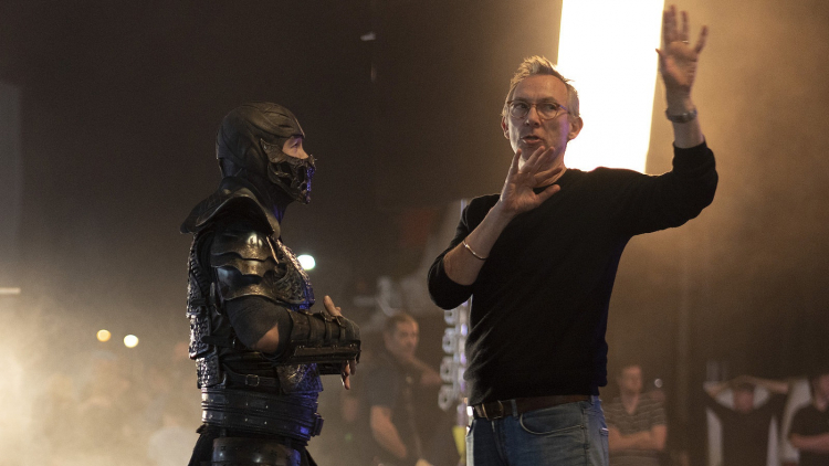  МакКуойд (справа) на съёмках Mortal Kombat 