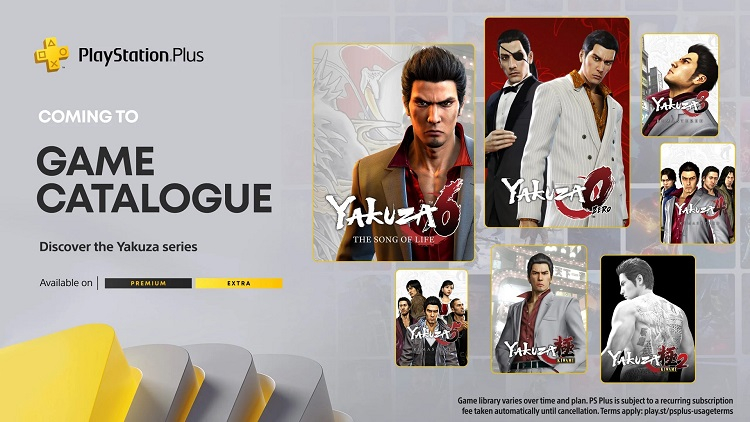Каталог премиальных подписок PlayStation до конца года пополнится семью частями Yakuza