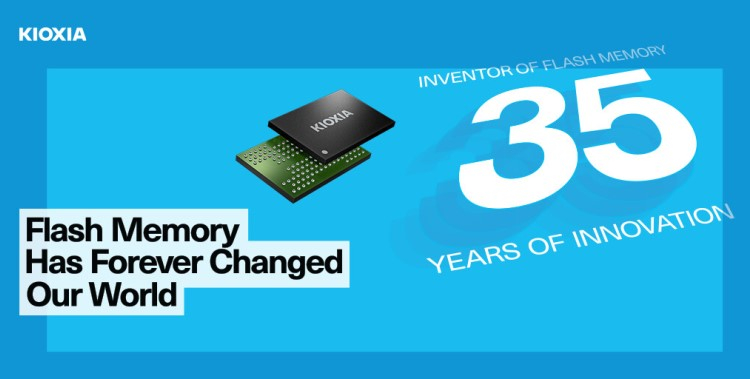 В этом году флеш-памяти NAND исполняется 35 лет  замешанная в этом Kioxia отметит юбилей на FMS 2022