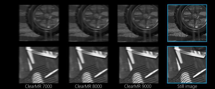 Те же изображения с более высокими уровнями ClearMR, а также неподвижные версии. 