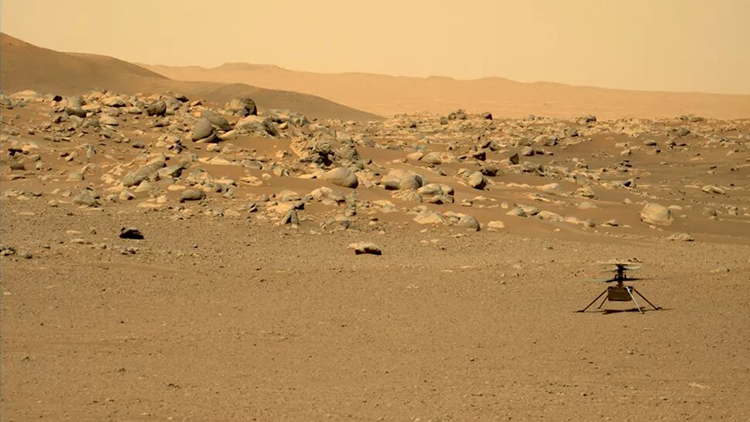 Вертолёт Ingenuity совершил 30-й полёт над Марсом — он простаивал с июня